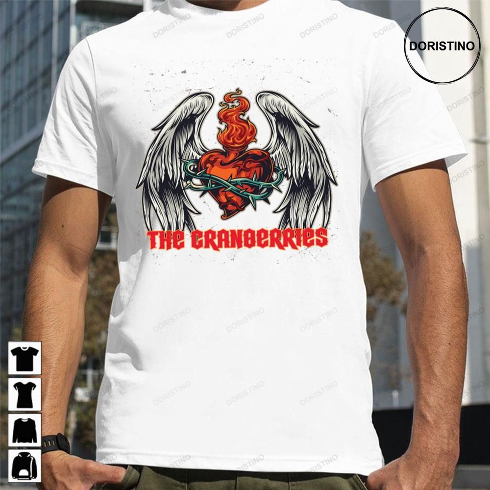 Angle Red Heart The Cranberries Limited Edition T-shirts